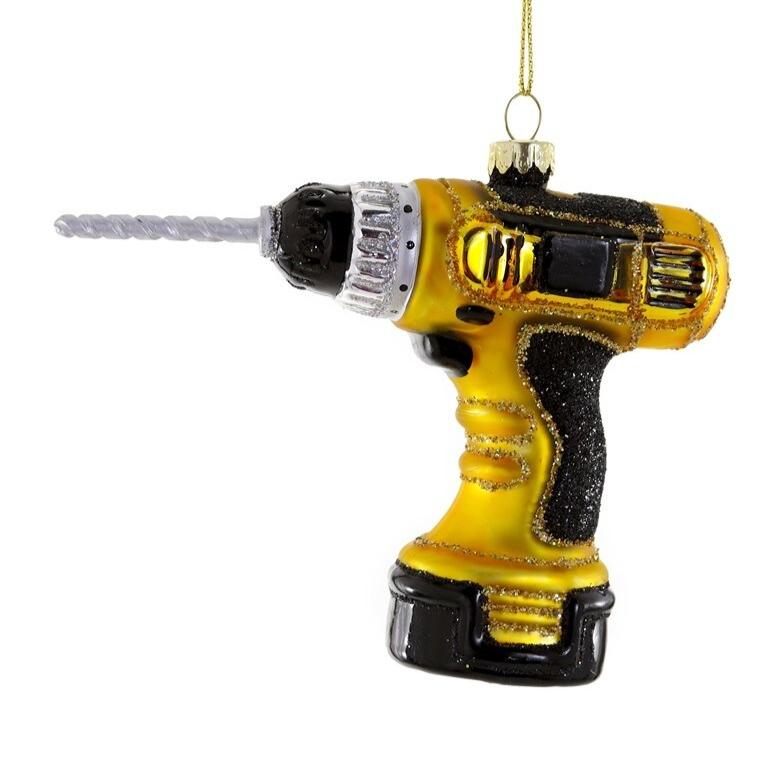 Cordless Yellow Drill Ornament