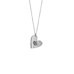 Evil Eye Heart Necklace