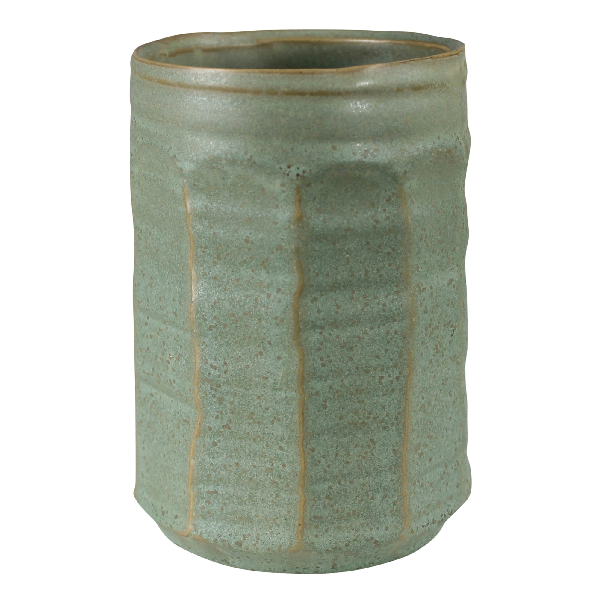 Olive Ceramic Vase