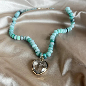 Peruvian Turquoise Heart Necklace