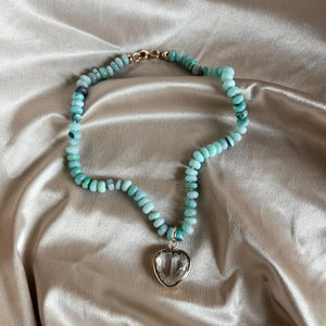 Peruvian Turquoise Heart Necklace