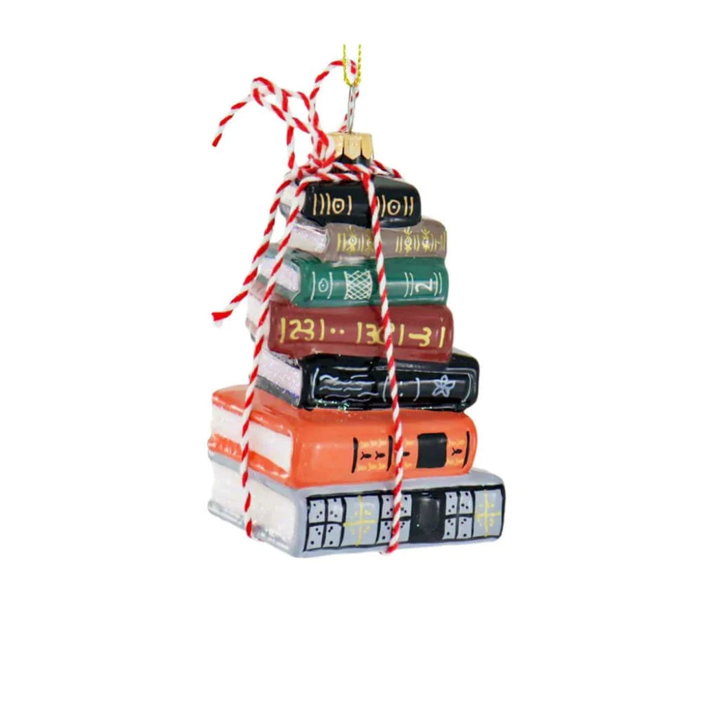 Stacked Tomes Traditional Ornament