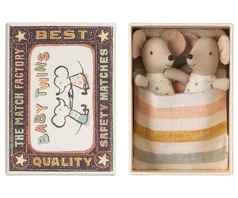 Twins, Baby Mice in Matchbox