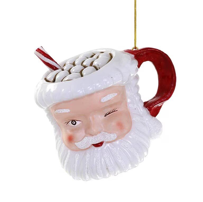 Vintage Santa Mug Ornament